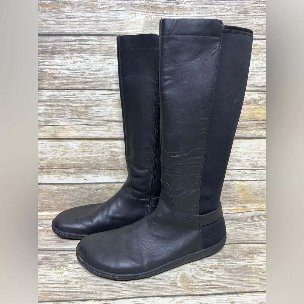 Vivo Barefoot Black Knee-High Boots - Picture 6 of 13